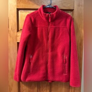 SHERPA WOVEN TRIM JACKET - SOLID